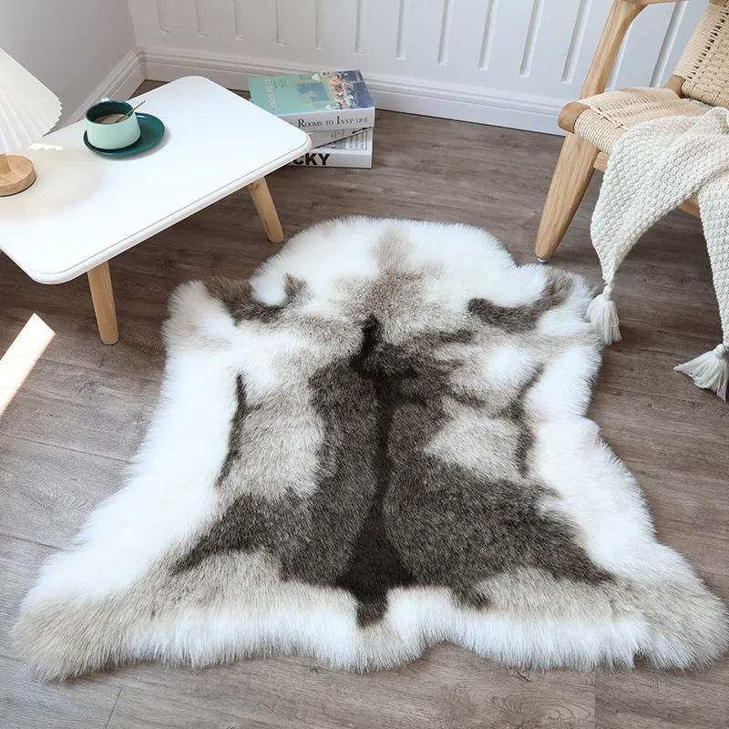 Imitation Deerskin Seat Cushion Plush Blanket Winter Warmth Floor Mat Wealth Luxury Living Room Office Chair Car Seat Decor