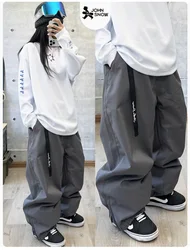 John Snow Men And Women's 2025 New Warm Professional Ski Pants Waterproof Breathable Windproof Outdoor Loose Snowboard Trousers