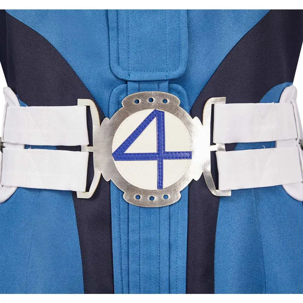 2025 Movie 4 Pieces Fantastic Cosplay Susan Storm Jumpsuit Glove Belt Cloth Hallowmas Carnival Roleplay Suits Outfit For Women