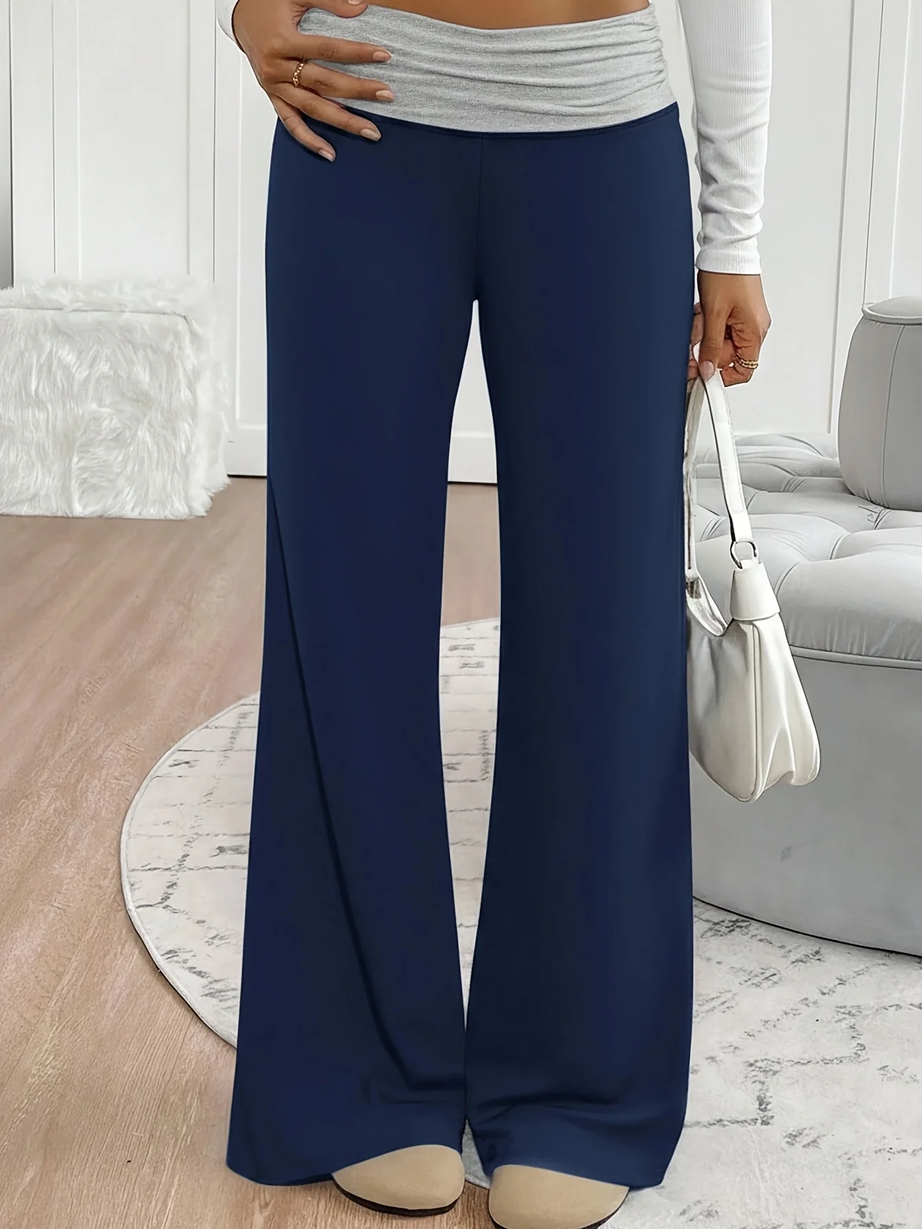 Lässige lange Hosen für Mädchen, farblich abgestimmte Hosen für Mädchen, lässige, farblich abgestimmte, weit geschnittene Jogginghosen mit Bündchen, geeignet für Kinder im Alter von 5–13 Jahren,