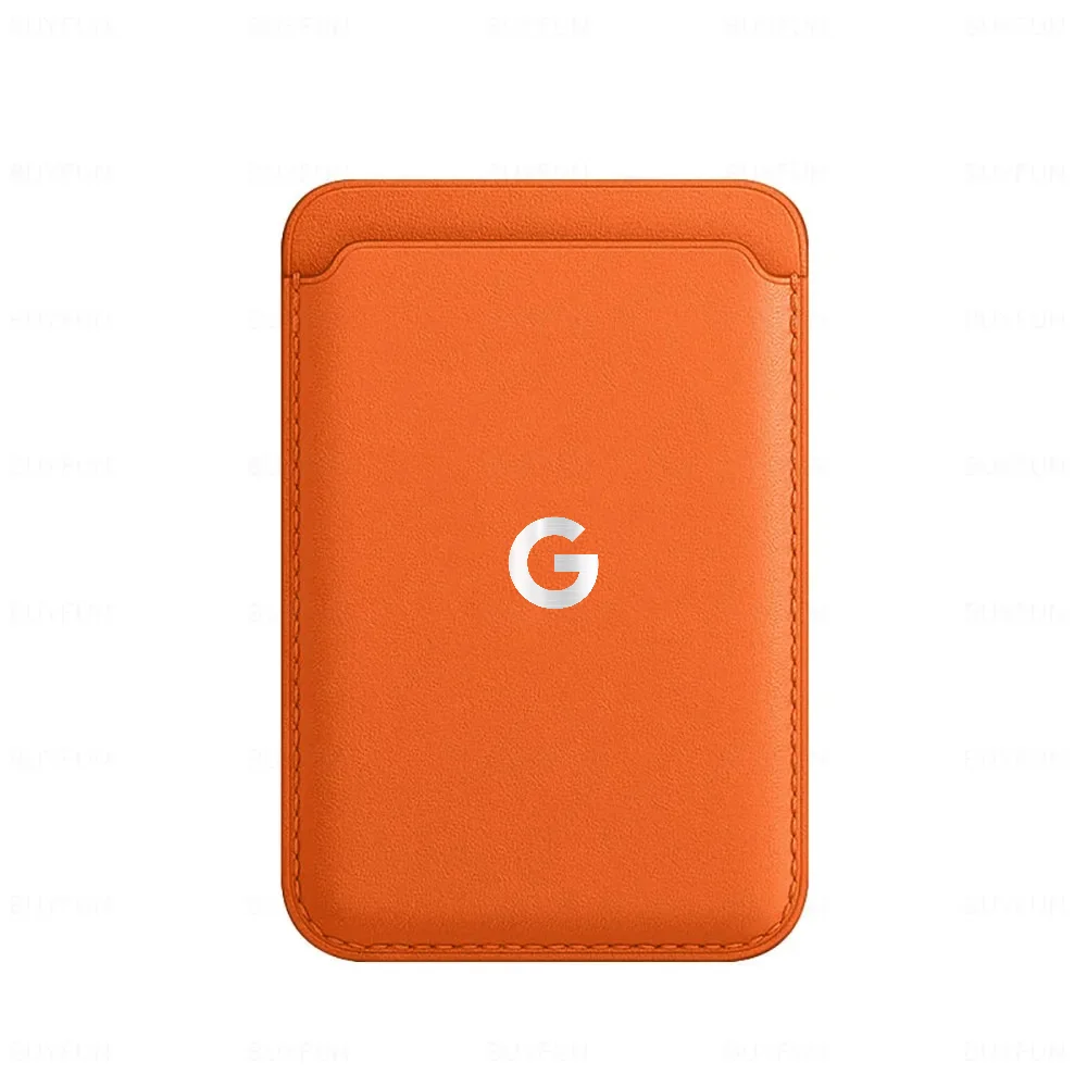 Originele PU Lederen Sterke Magnetische Kaarthouder voor Google Pixel 11 10A 8 7 Pro XL voor Magsafe Slanke Creditcardhouder
