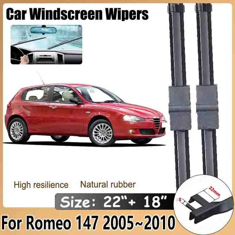 

Car Wiper Blade For Alfa Romeo 147 937 2005 2006 2007 2008~2010 Rubber Strip Wipe Cleaning Brushe Protect Windshield Accessories