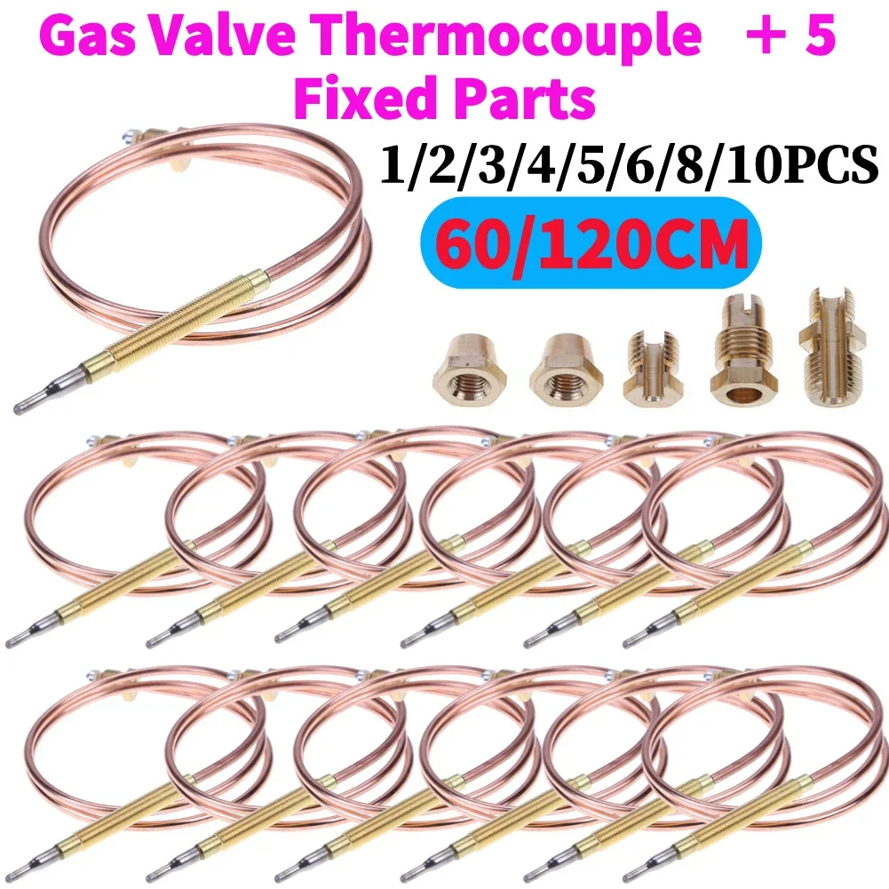 60/120 سنتيمتر العالمي الغاز الحرارية صمام الموقد المرجلات أفران استبدال متحكم في درجة الحرارة التحقيق مع 5 أجزاء ثابتة