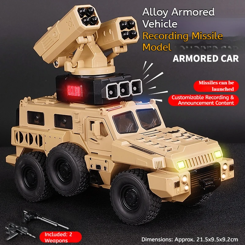 1:24 Simulation Legierung Geländewagen Modell Junge gepanzertes Auto Spielzeug akusto-optisch zurückziehbare Stoßdämpfung Spielzeugtür kann geöffnet werden