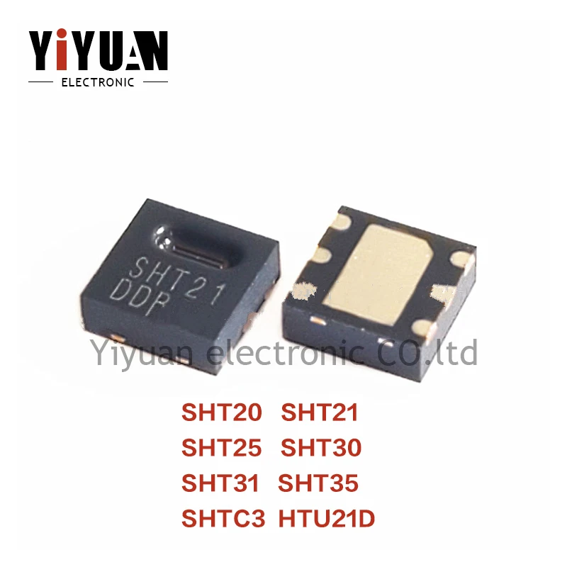 

5PCS NEW SHT20 SHT21 SHT25 SHT30 SHT31 SHT35 SHTC3 HTU21D DFN Digital temperature and humidity sensor chip