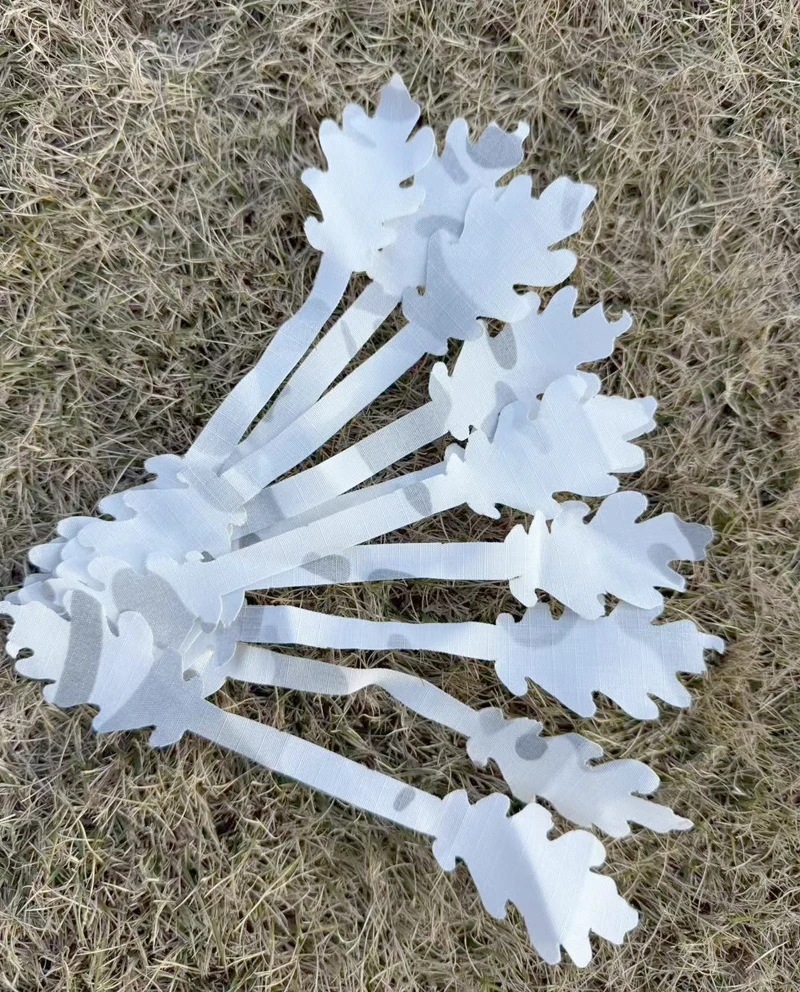 15 stks/set Paintball Airsoft 3D helm cover camouflage bladeren Ghilliekostuum Materiaal Tactische Outdoor Game DIY MC MCAP MCTP Camo