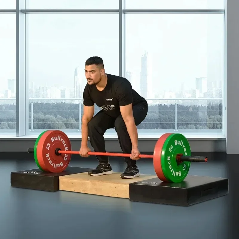Wooden Deadlit Platform 15cm Household Dumbbell Squat Platform Fitness Equipment