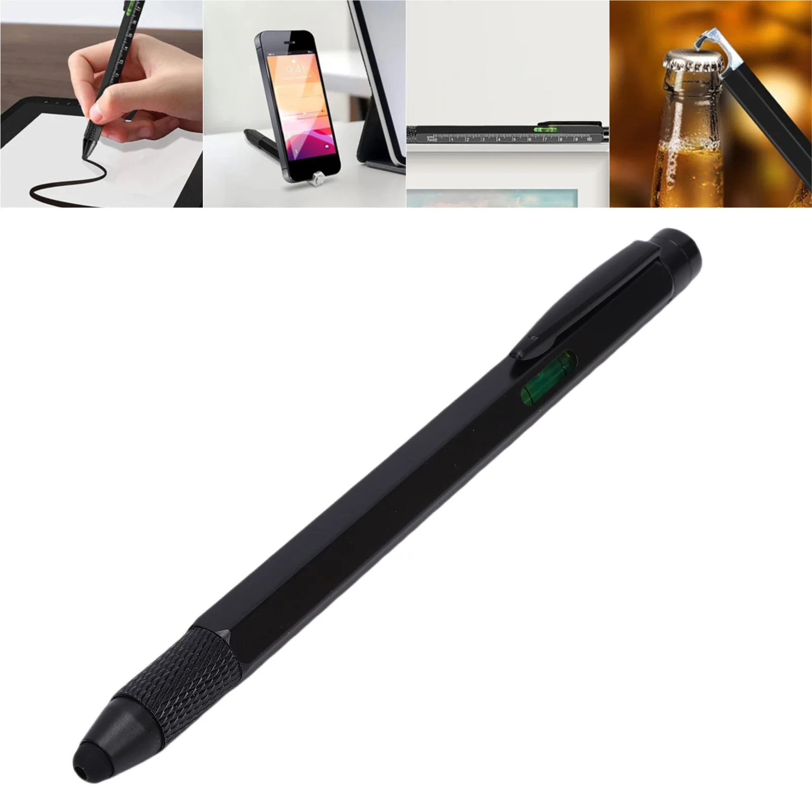 caneta-multiferramenta-10-em-1-com-nivel-regua-e-abridor-de-garrafas-–-gadgets-incriveis-para-homens-e-pais-–-caneta-ferramenta-de-metal-com-nivel