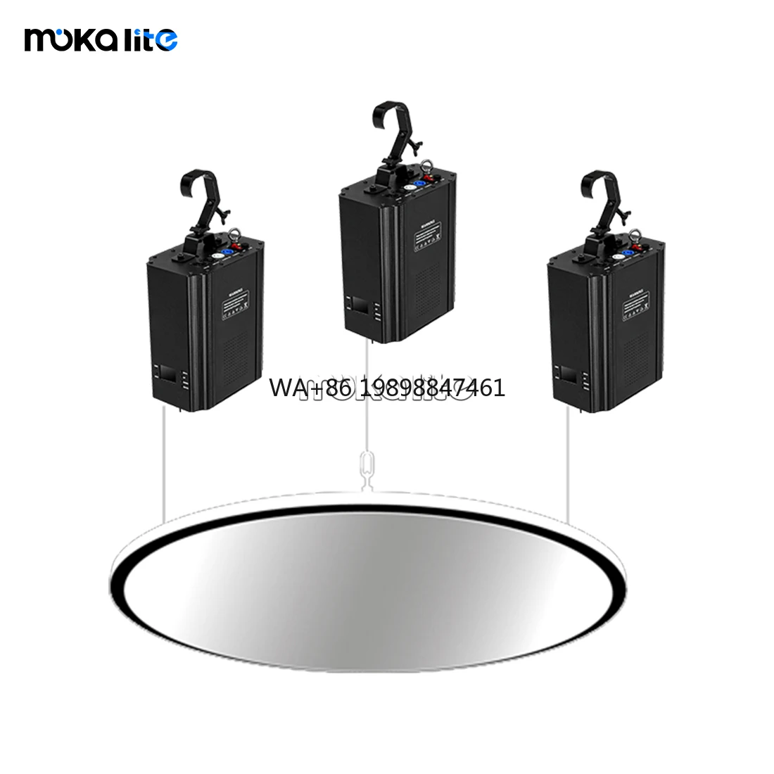 

Kinetic Mirror Circle DMX Controlled Winch Motor Kinetic Powered Lights Art Show for Stage Dj Disco Event Ceiling