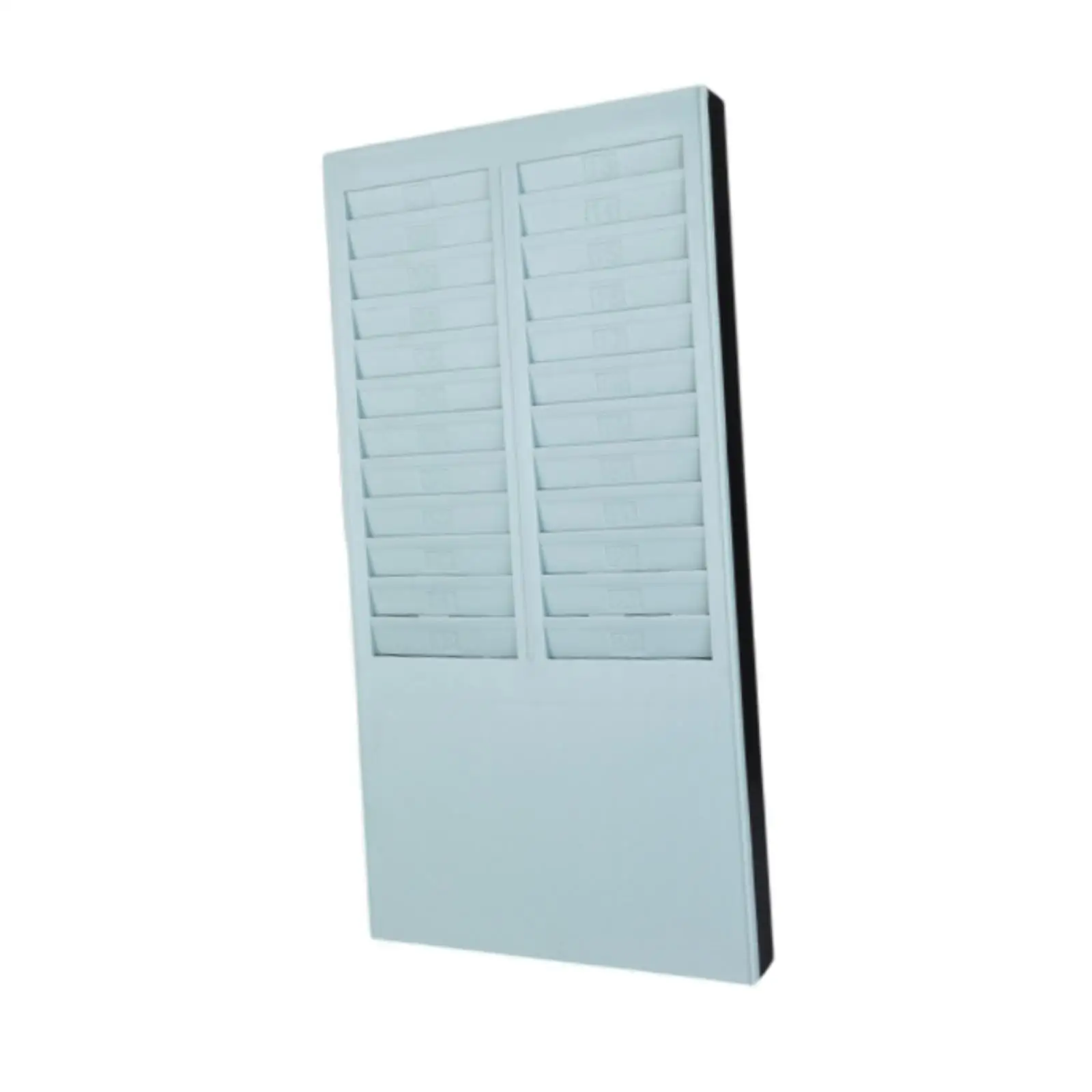 Time Card Rack Wall Mounted Time Card Holder for Indoor Outdoor
