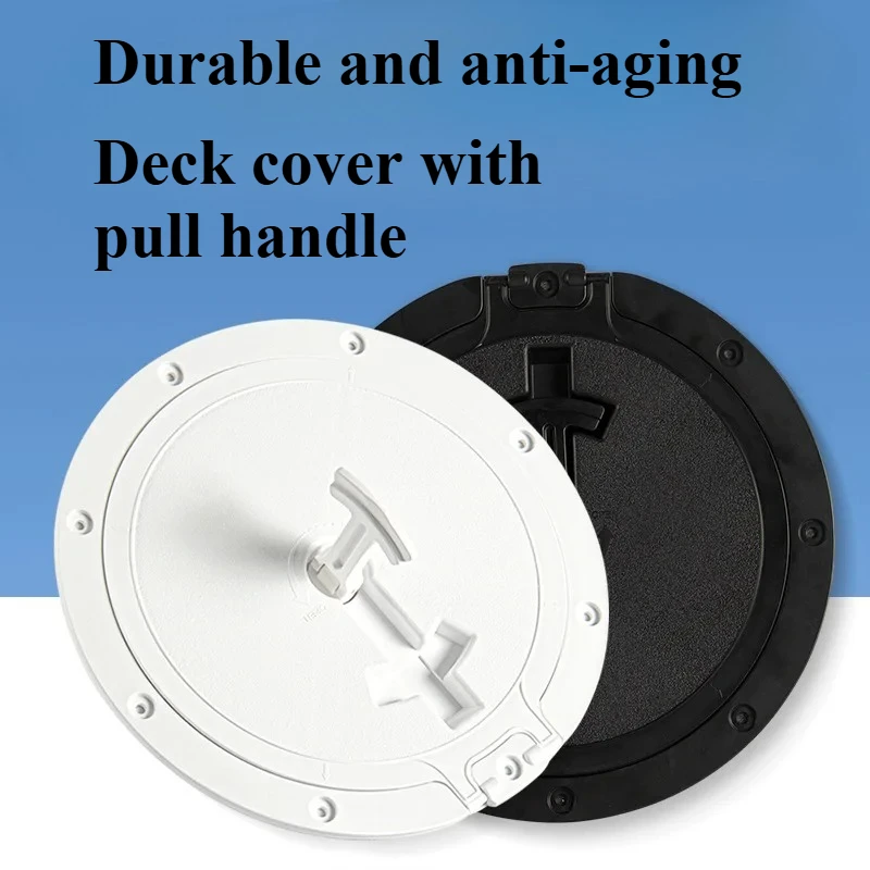 Yacht Deck Cover Marine Inspection Cover Round Hatch Hand Hole Marine Accessories Hatch  White Black