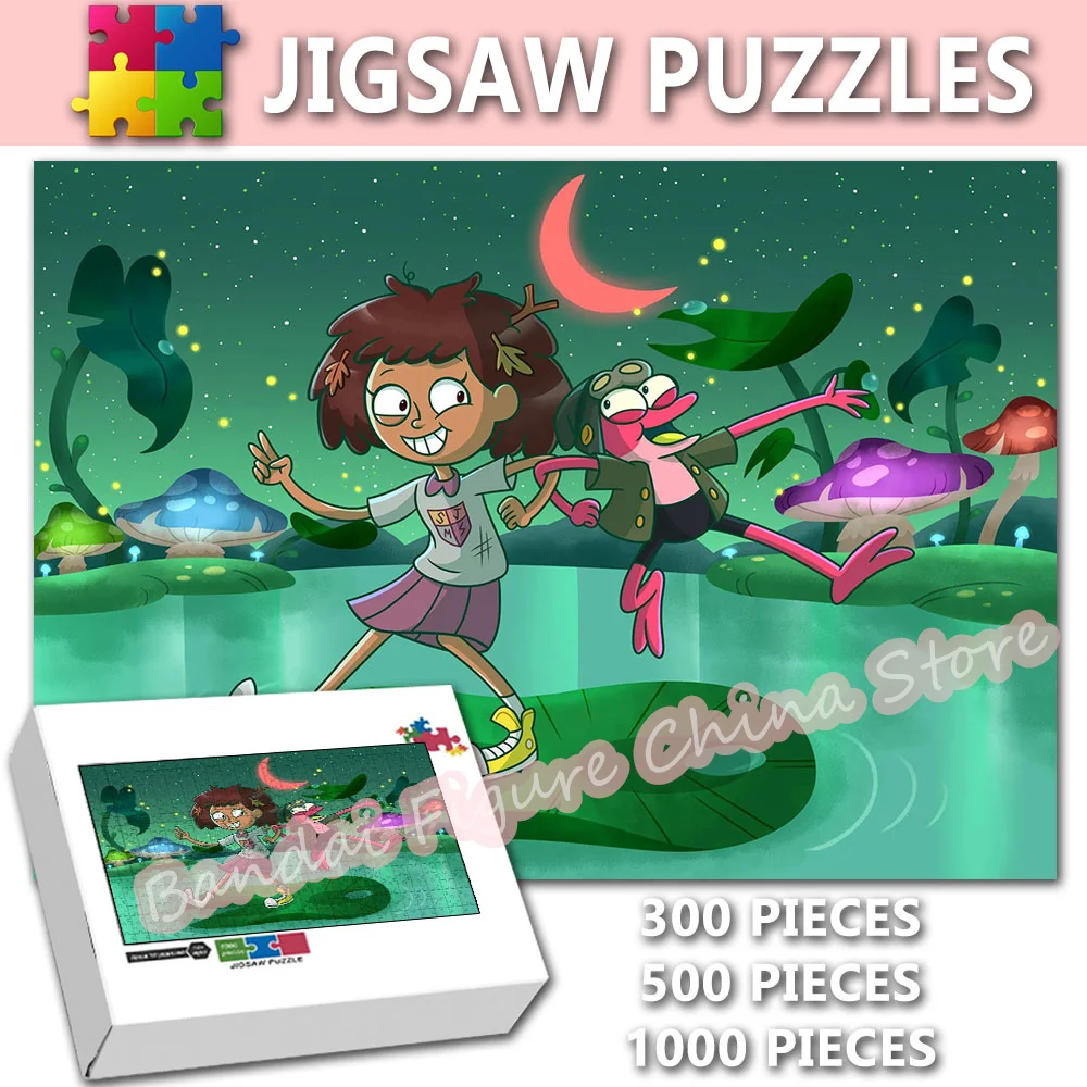 

Disney Intelligence Educational Jigsaw Puzzles Amphibia Tv Show Diy Cartoon Print Puzzle for Kids Gifts Stress Relief Toys