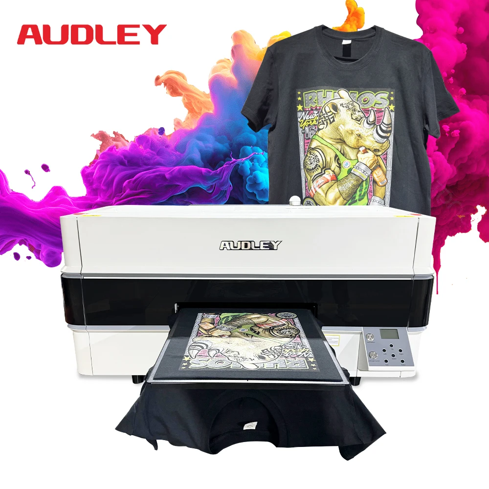 Audley Tshirt 프린터 미국 창고 서비스 단일 플레이트 Dtg 프린터