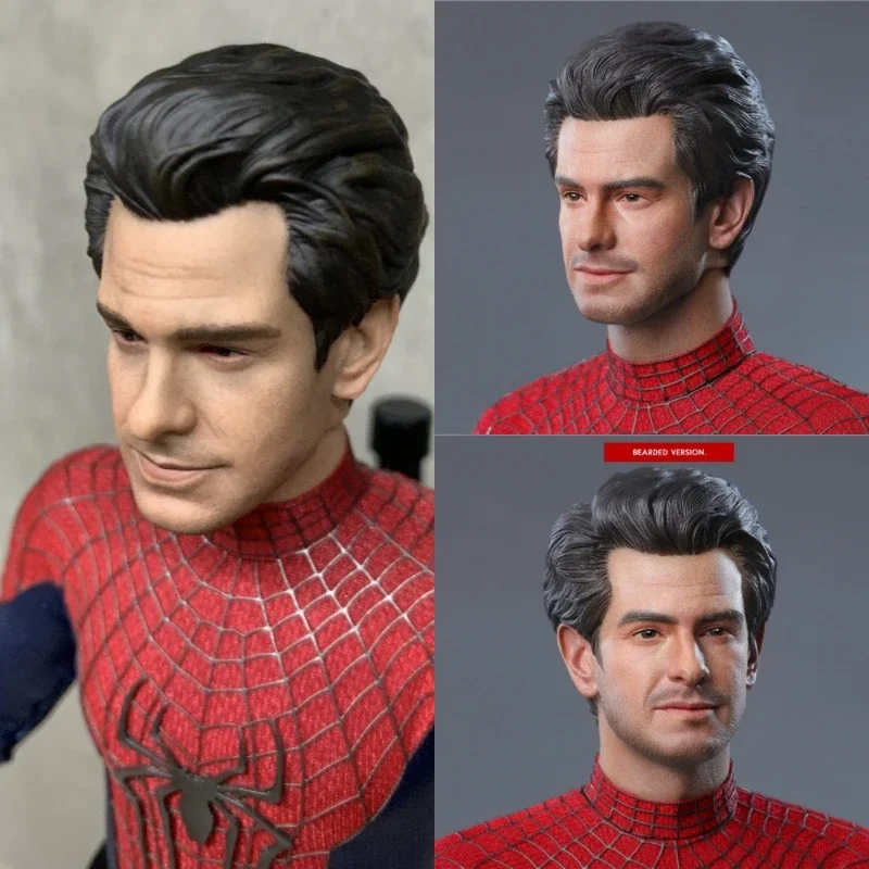 

BLACK 8 STUDIO BK-005 1/6 Men Soldier Spider Hero Head Carving Andrew Garfield Super Hero Head Fit 12inch Action Figure Body