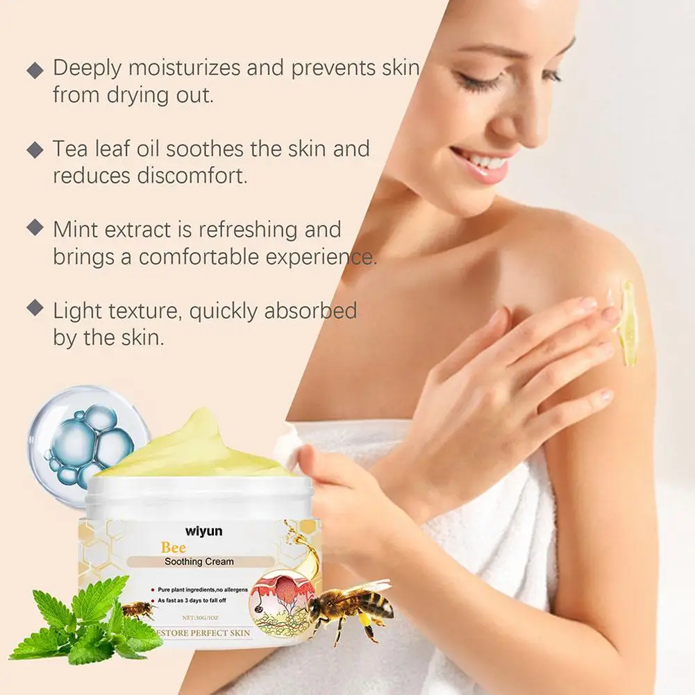 30G Cream, New Professional Treatment Cream, Bee Soothing Cream Repair Cream For All Parts Of The Body Y6L7