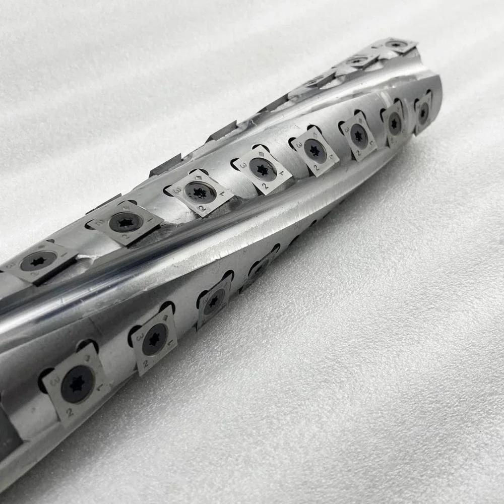 Any Size Custom for Makita planer spindle shaft helical cutterhead for Thickness Planer spiral cutter head