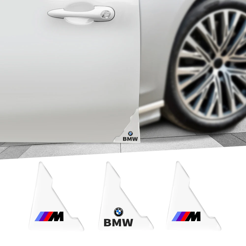 2Pcs Car Door Corner Anti-Collision Protector Stickers Auto Accessories For BMW M Performance M3 M5 M6 F01 F20 F10 F13 F15 F30