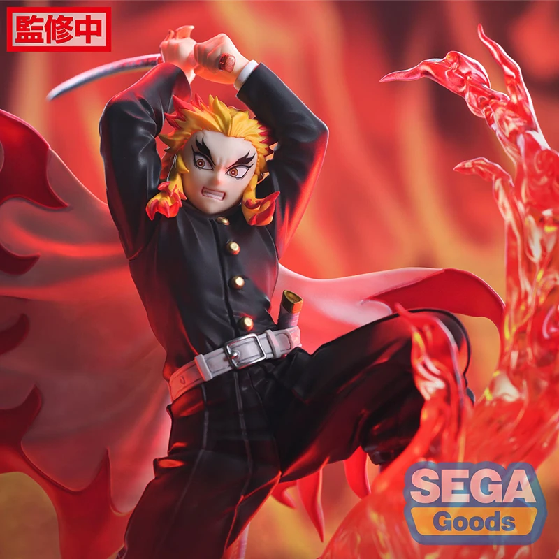 Pre-sale Original 15cm Anime Figure SEGA Demon Slayer XROSSLINK Rengoku Kyoujurou Action Figure Ornaments Model Toy Gifts