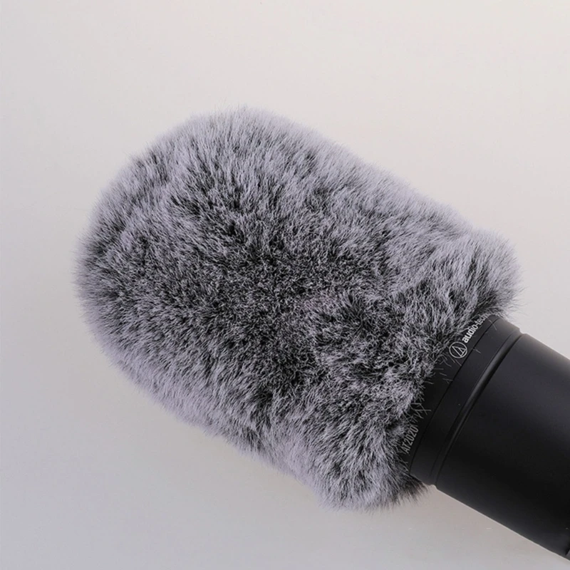 Microphone Furry Windscreen Muff Microphone Wind Cover Fuzzy Microphone Cover Fuzzy Microphone  Filters for AT2020