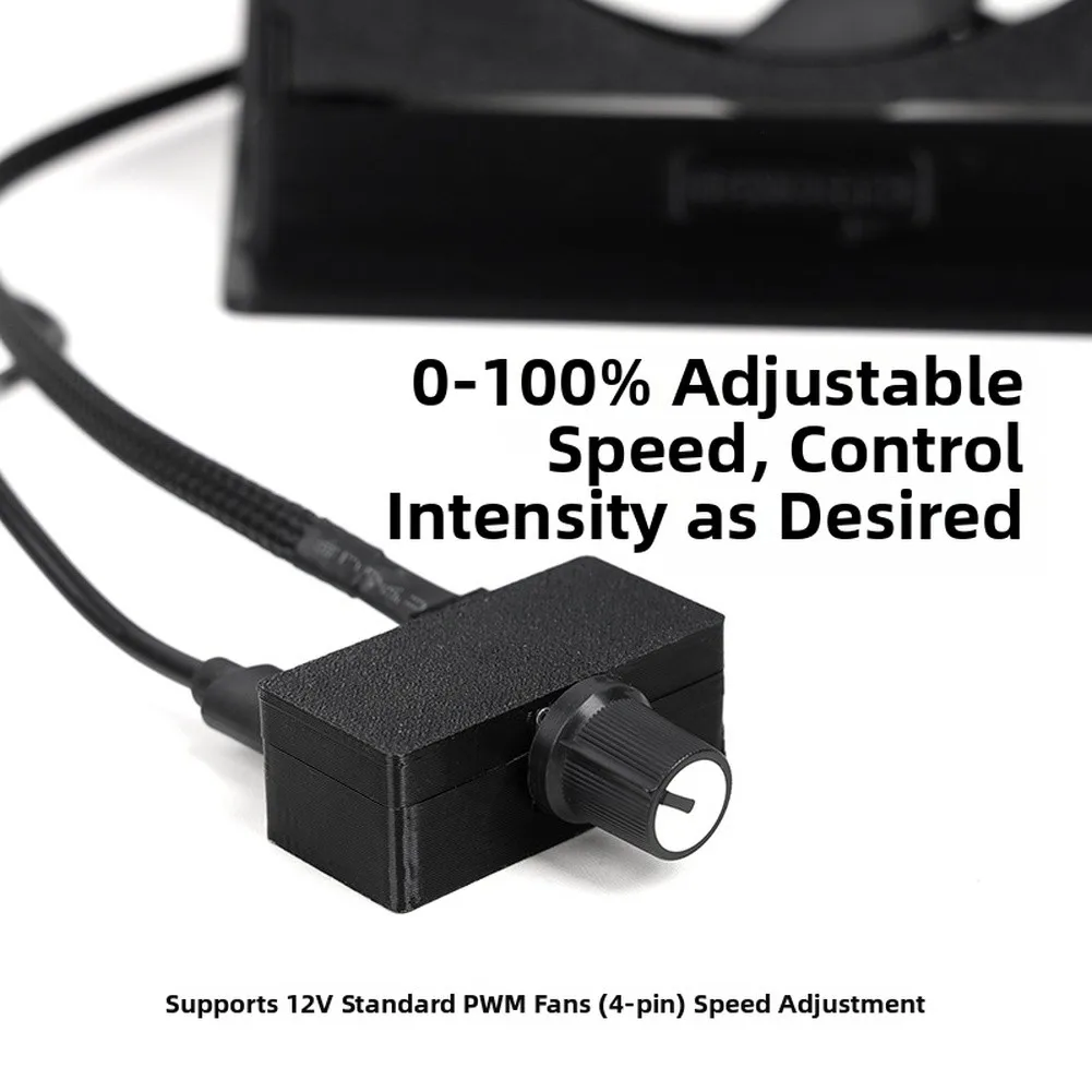 USB-C Fan Controller for 4-Pin Fans For Pwm Signal Support Compatible with For Heatsinks Radiators and Water Loops