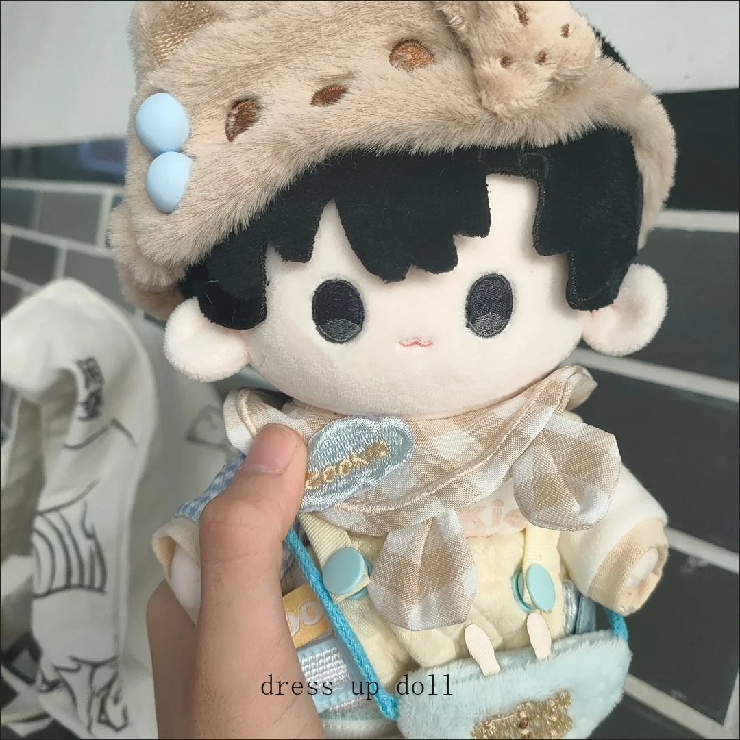 Link clique charles lucas adorável figura de pelúcia algodão boneca estudante brinquedos de pelúcia jogo boneca 20cm peludo plushie coleção presente