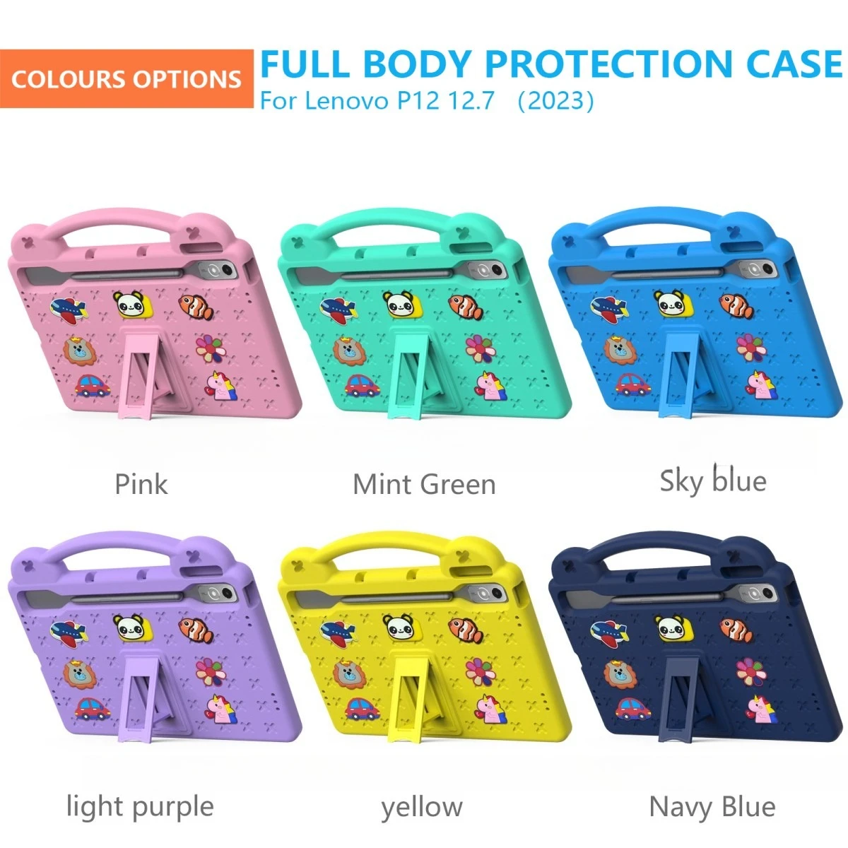 

EVA Bracket Protective Cover Suitable for Lenovo Tab P12 TB-370 (2023) Pen Slot/NEC Lavie Tab T12 12.6 "(2022) Protective Cover