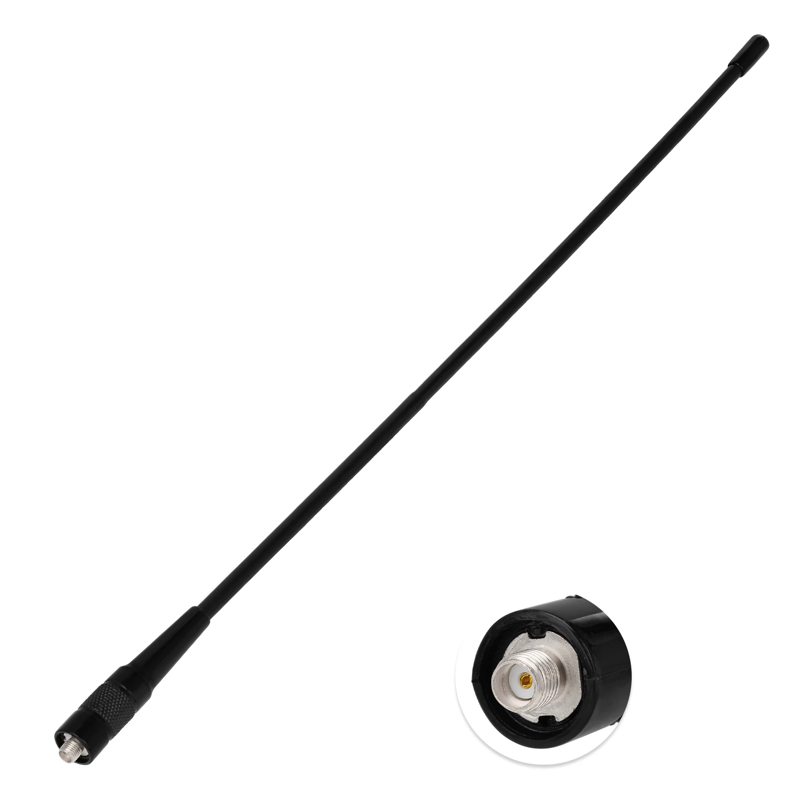 Superbat 2.15 dBi Dual Band 136-174/400-470MHz flexible whip Antenna SMA Female for Baofeng UV-5R BF-F8HP 888S Retevis RT-5R