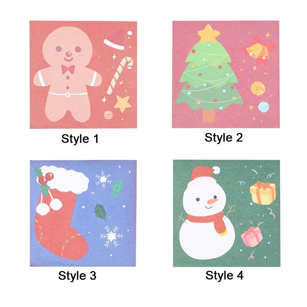 Christmas Adhesive Cartoon Notepad Memo Pad Paper Sticker Planner Stickers Sticky Notes