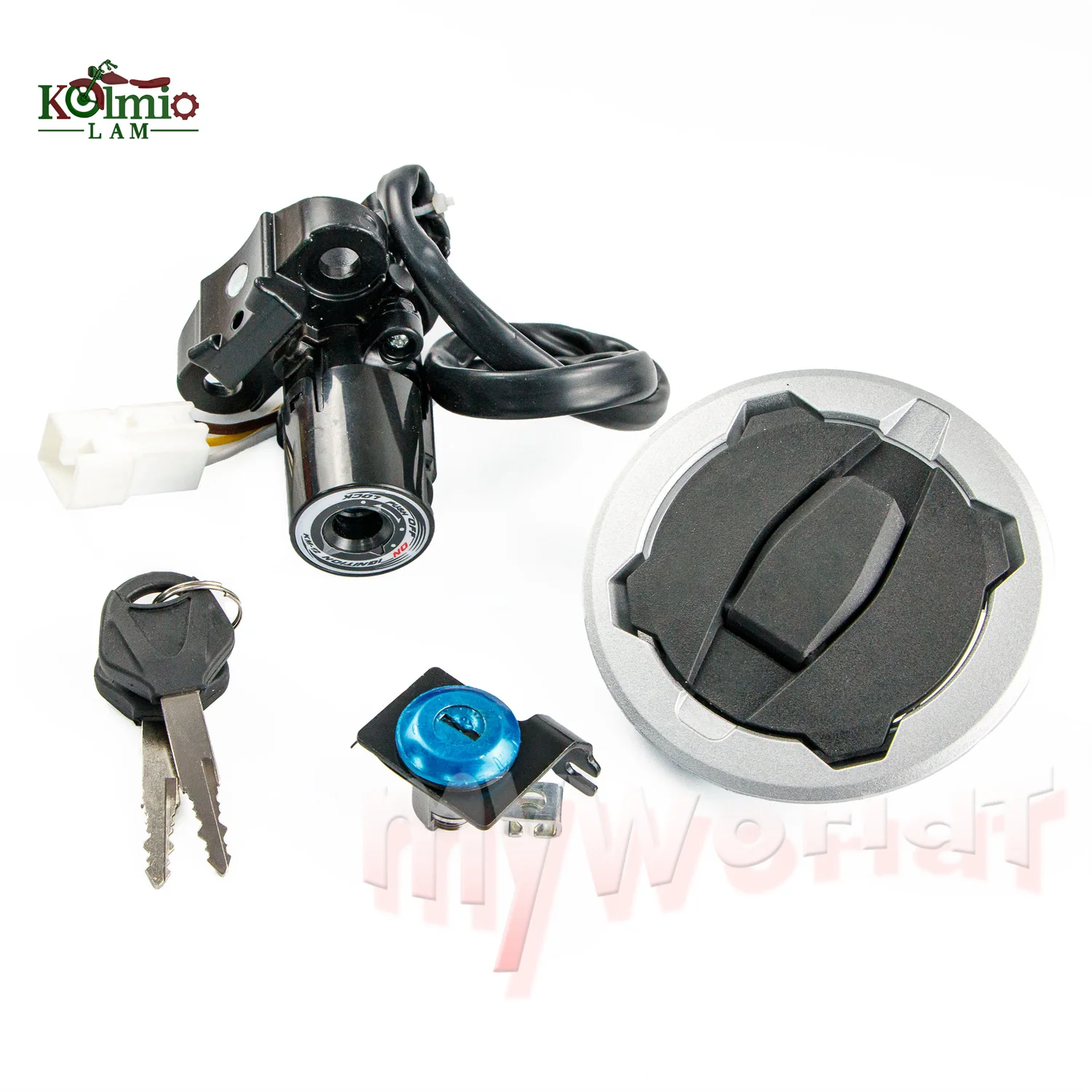 Passend für Kawasaki NINJA ZX4R ZX4RR 2023 - 2026 Motorradzubehör Zündschalter Tankdeckelabdeckung Sitzschloss-Set ZX-4R ZX-4RR – Detail 3