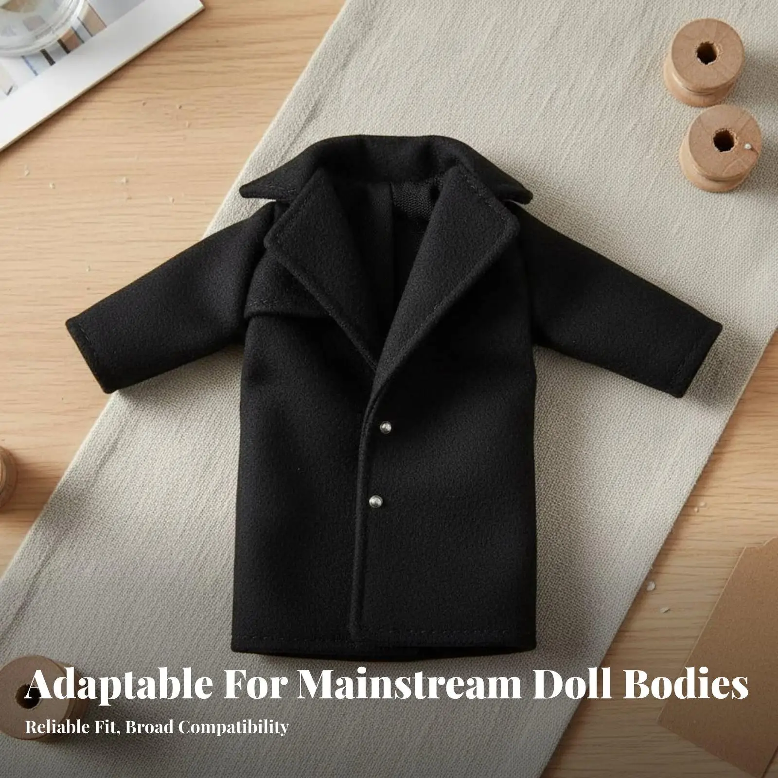Miniature Doll Suit Jacket Single Breasted Design Cloth Formal Outfit for OB11 view 4