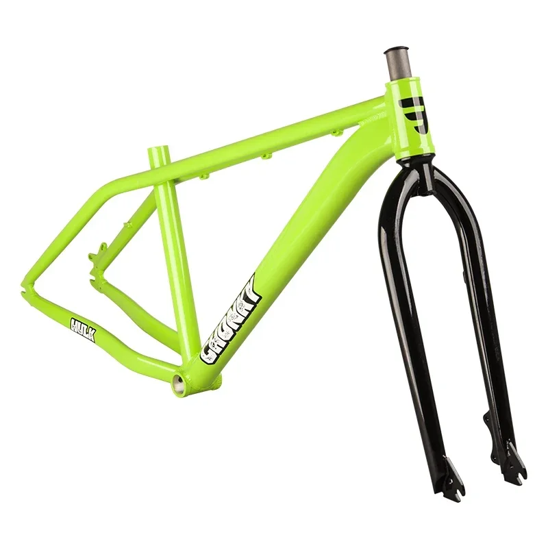 

Bicycle Frame Aluminum Alloy Big BMX Cruiser Wheelie One Way Cuadro De Bicicleta 27.5 Frames Cadre Bmxs Chromoly Fork Chonky