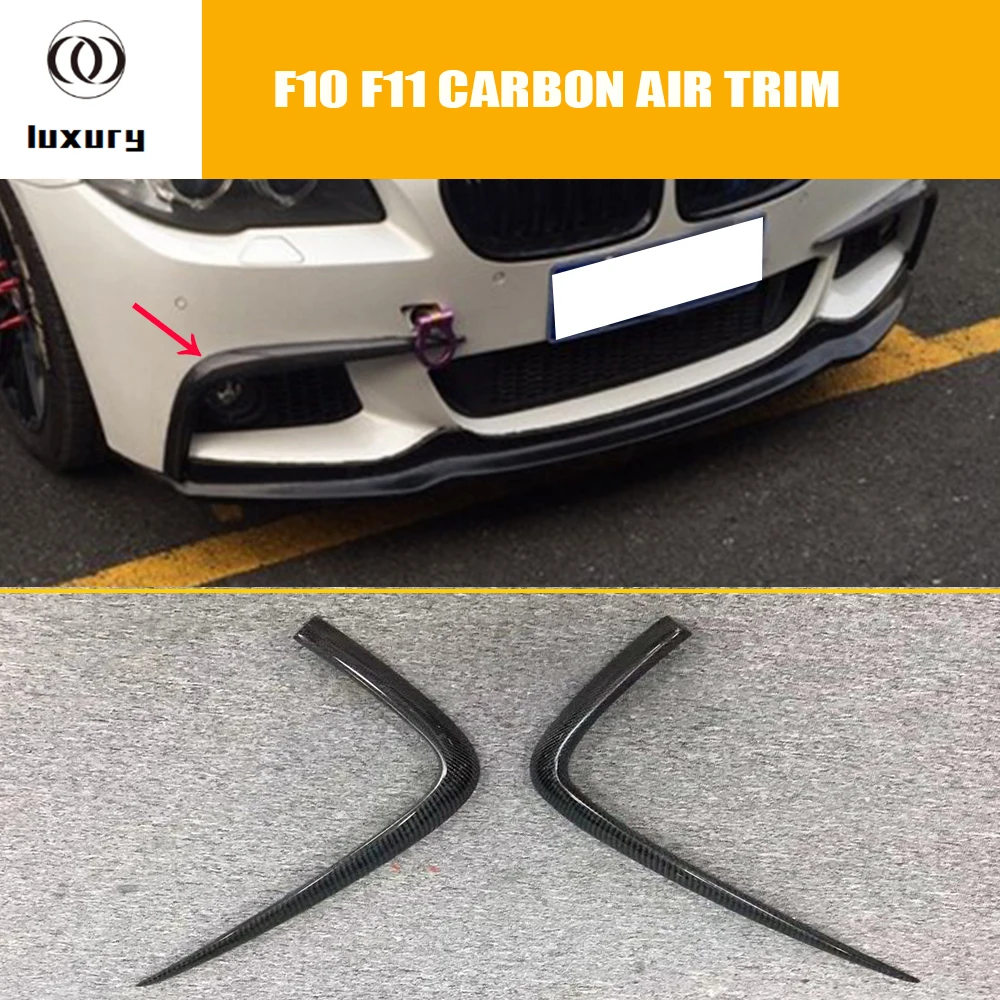 

Carbon Fiber Front Bumper Side Upper Trim for BMW F10 F11 520 523 528 535 550 M Sports Bumper 2010-2016