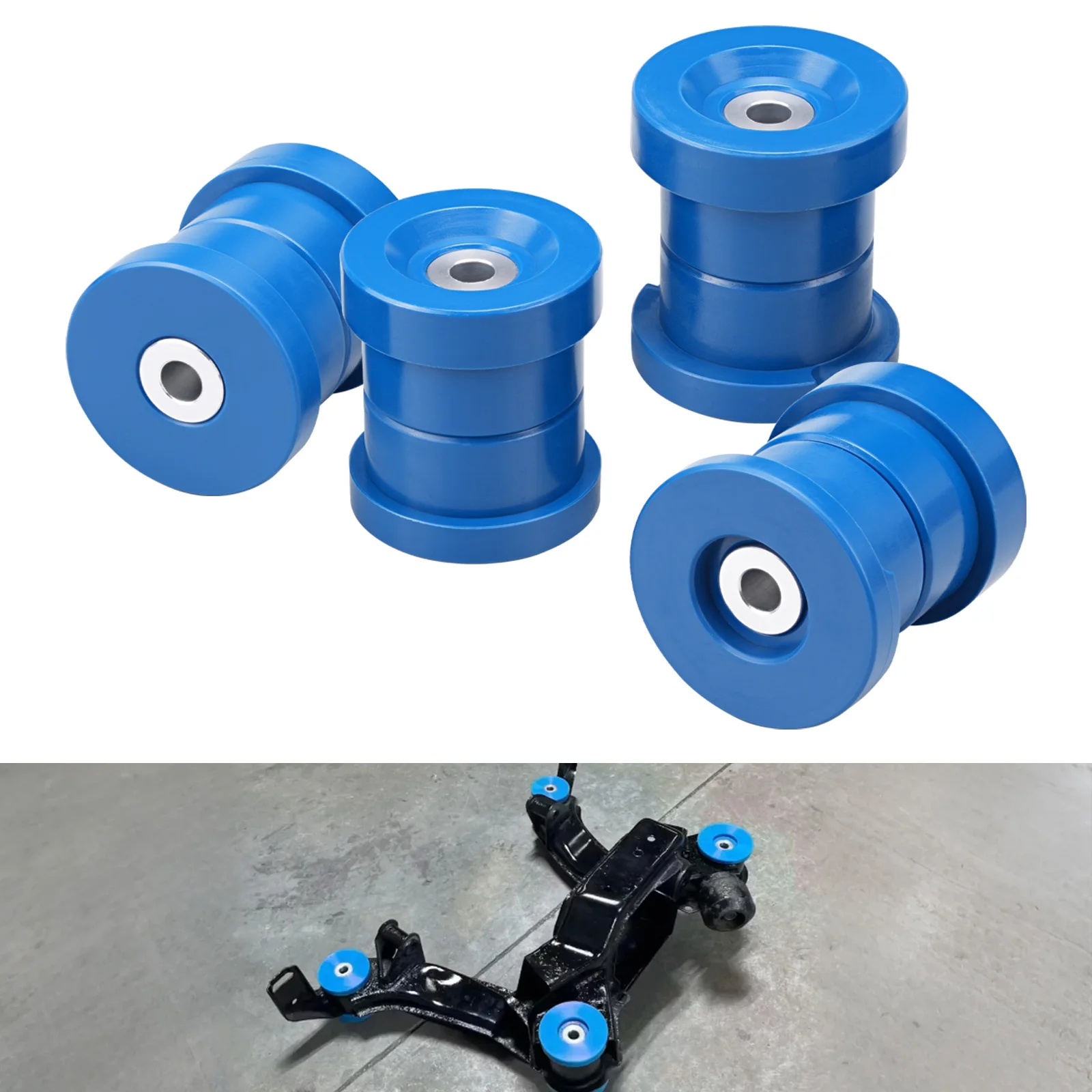 BEVINSEE Rear Subframe Bushing Kit 95A Polyurethane for BMW E36 1992-1999, Subframe Mount Bush Replaces 33319059301 33319059300