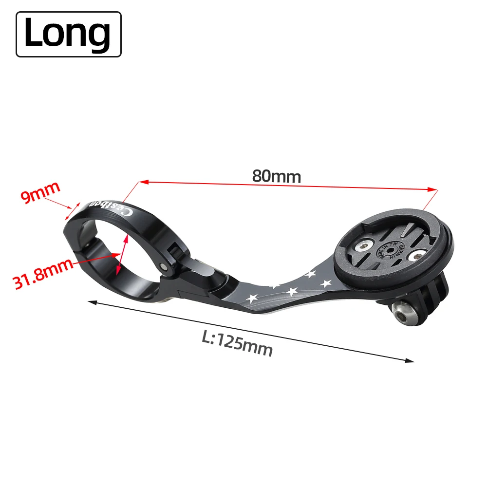 Bicycle Computer Odometer Wireless Support Extended Holder Camara Mount Bracket Handlebar Speedometer For Garmin Wahoo Bryton