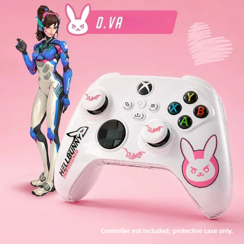[Official]Game Overwatch D.Va Pink Wireless Controller Shell Protector Case Joystick Cap Suitable for Wireless Gamepad