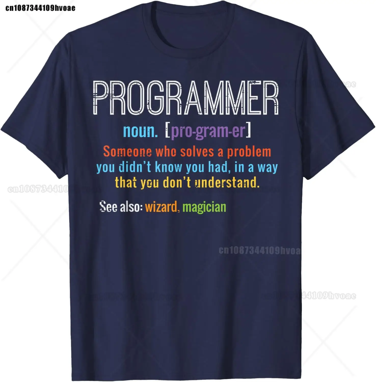 Programmer Definition IT Software Developer Coder Men T-Shirt