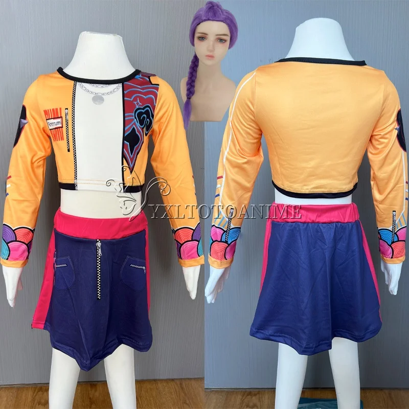 Anime-Charakter Cosplay-Kostüm Niedliches Casual-Cosplay Langarm-Kleid für Halloween-Party