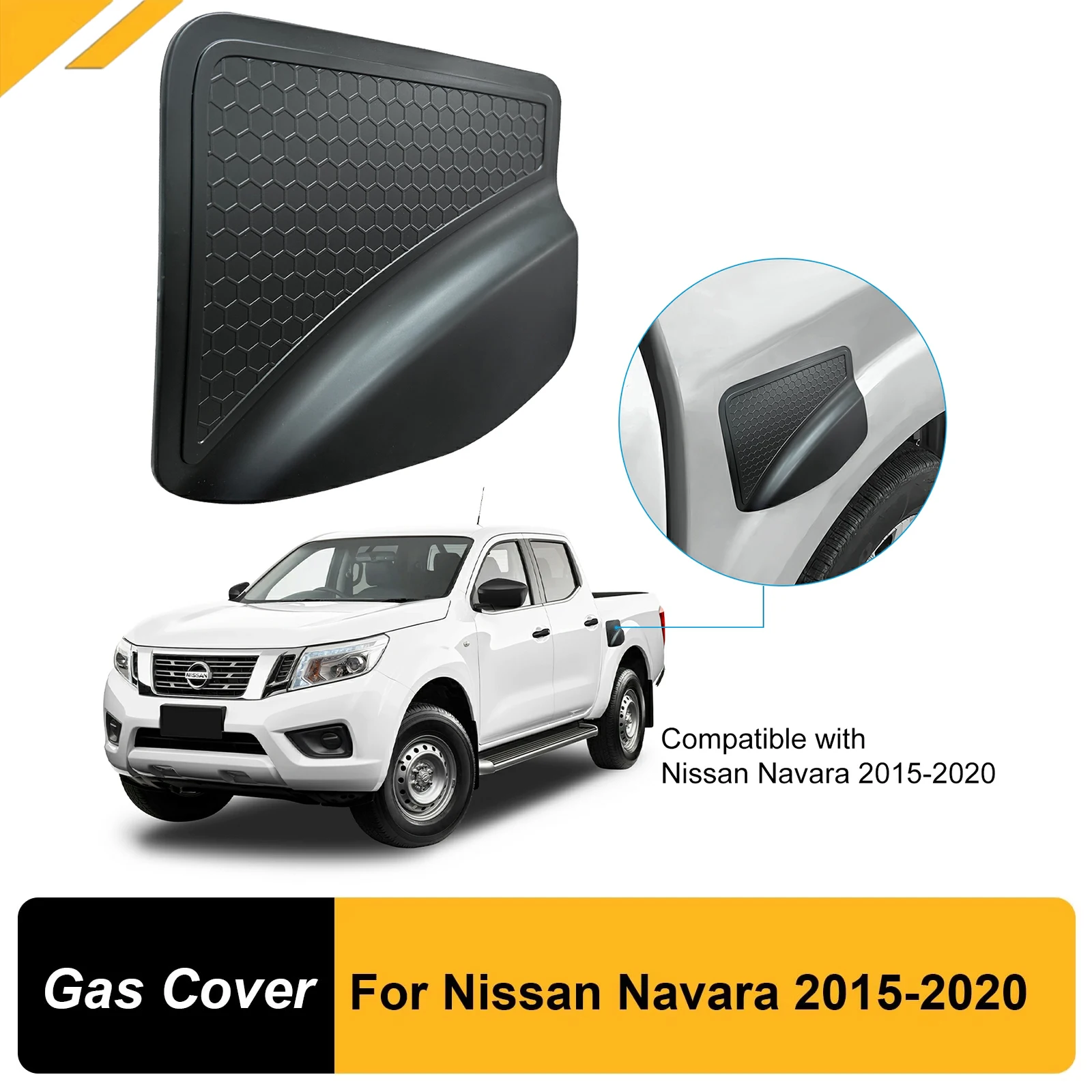 

Black Fuel Tank Cover Gas Oil Cap Lid Trim for Nissan Navara NP300 D23 2015 2016 2017 2018 2019 Protection ExteriorAccessories
