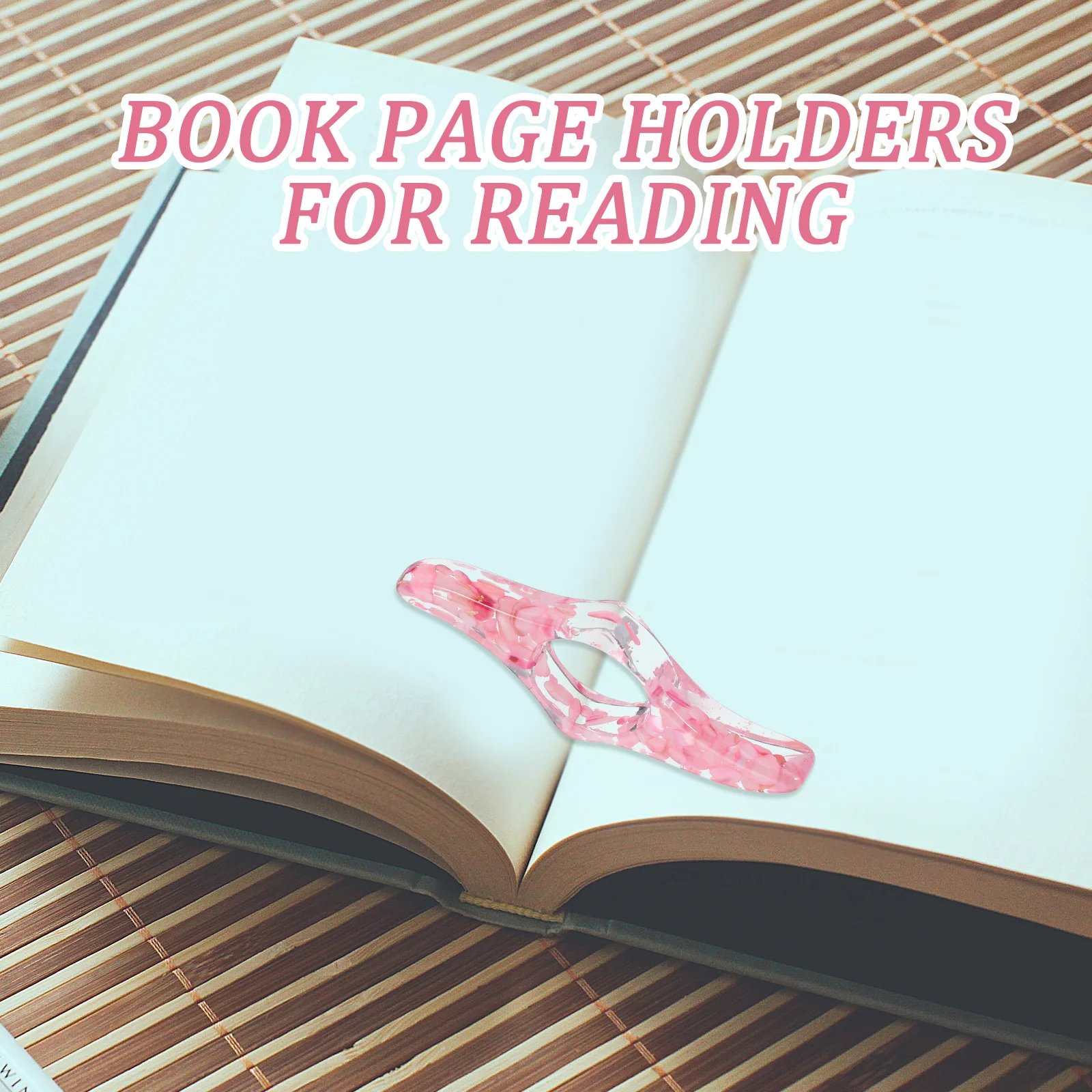 ที่คั่นหนังสือหิน ขนาดมาตรฐาน ใช้ได้กับหนังสือทุกประเภท ช่วยพยุงนิ้วหัวแม่มือ อุปกรณ์อ่านหนังสืออเนกประสงค์ พกพาสะดวก