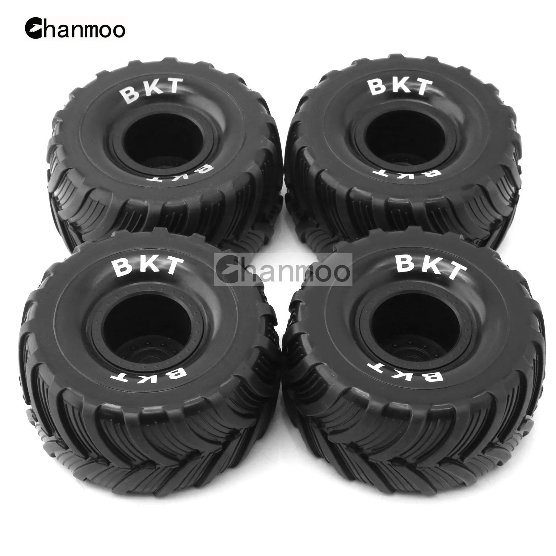 RC Monster Truck Buggy Wheels 100mm Off-road Rubber Tires 12mm Hex for 1/10 1/12 1/16 1/18 Losi Mini LMT RC Car Upgrade Parts