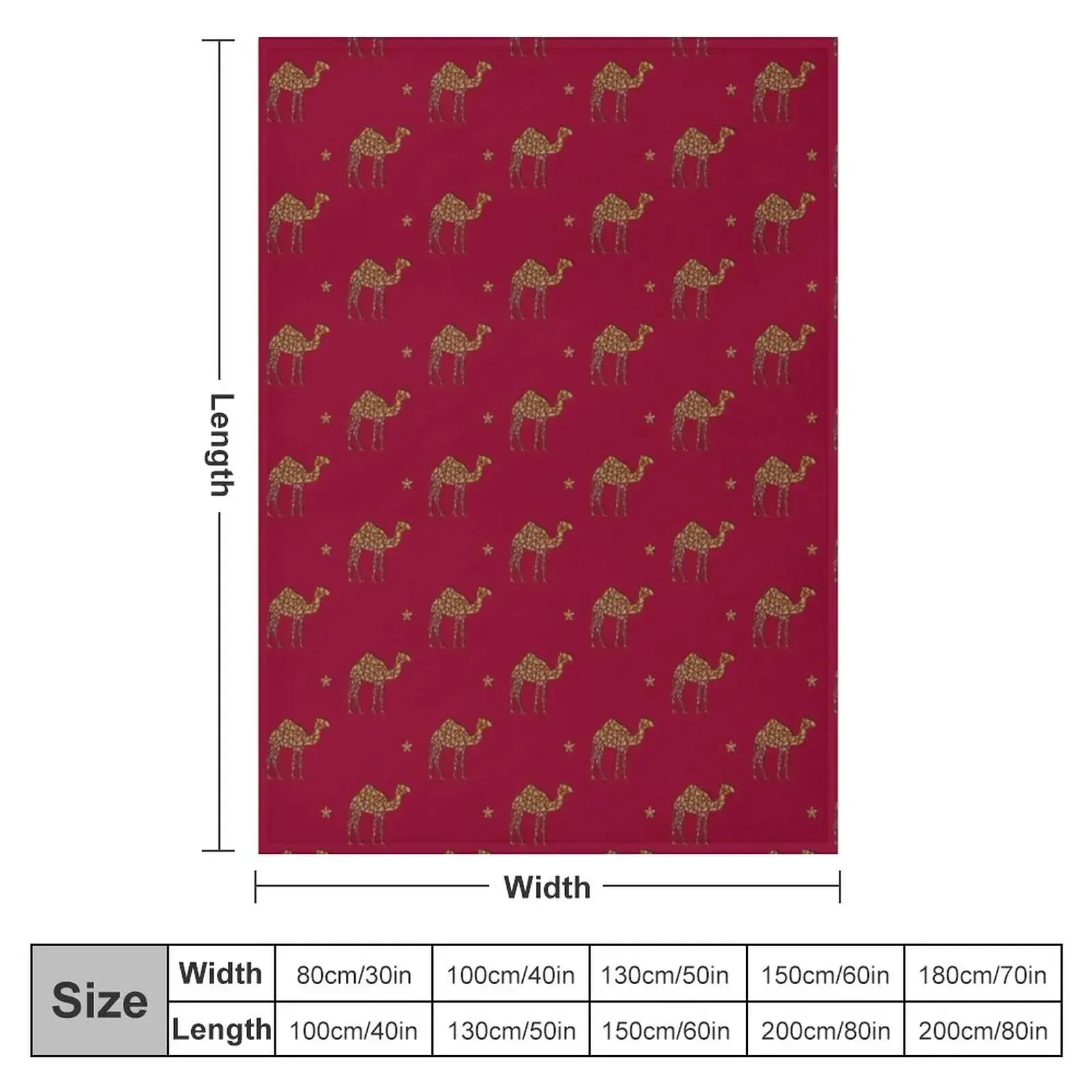 Christmas camel design for desert dwellers, those who love camels, and the KAUST community Throw Blanket Heavy Blankets