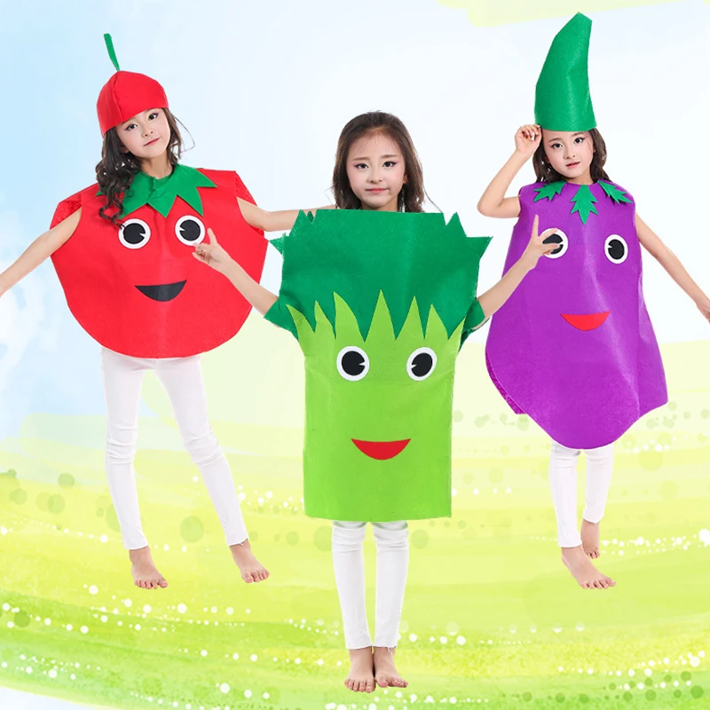 Costume da frutta per bambini, novità, spettacolo per bambini, frutta, verdura, costume cosplay, ananas, fragola, vestiti da festa
