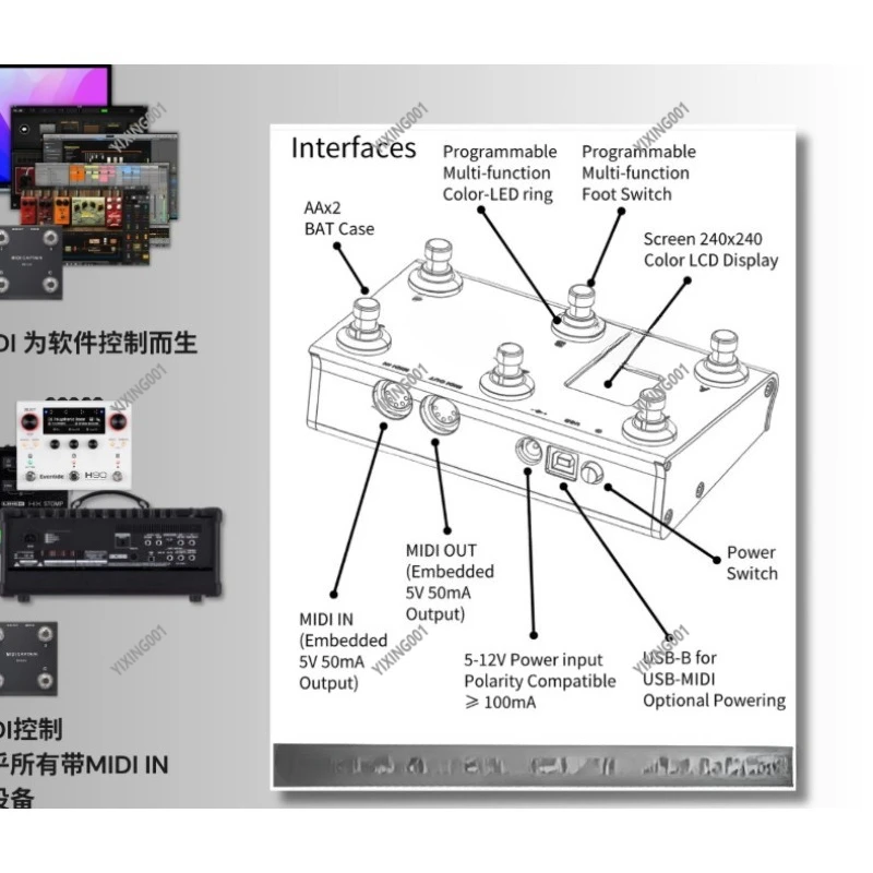 وحدة تحكم متوسطة الطول بدواسة PC/NOTE/KPP/DSP احترافية - أداة التحكم في إنتاج الموسيقى STD Captain PaintAudio لـ DSP #5