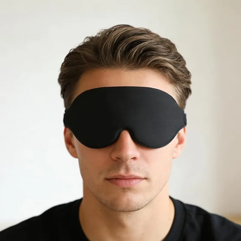 

Unisex 3D Contoured Sleep Eye Mask, Comfortable and 100% Light-blocking, Fits the Eye Area Perfectly.
