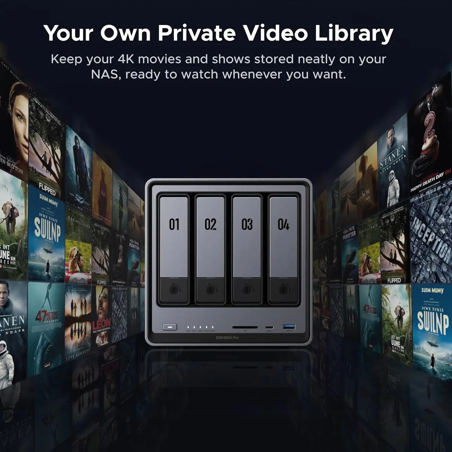 

MAF UGREEN NAS DXP4800 Pro 4-Bay Desktop NAS i3-1315U 6-Core CPU 8GB DDR5 RAM 2.5GbE M.2 NVMe 4K Network Attached Storage