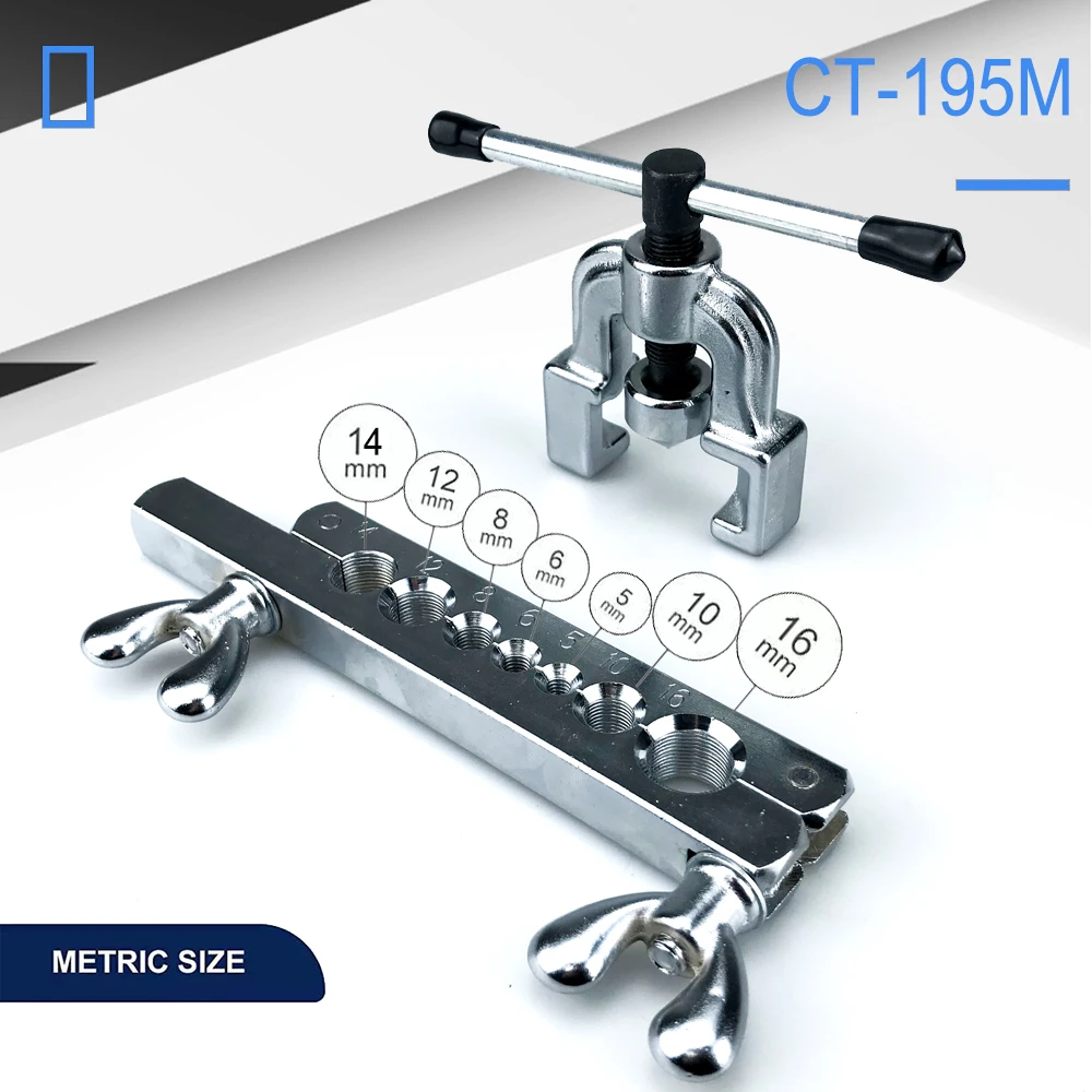 Copper Tube Expander 45 Degree Flaring Tool Kit of Copper Tube Expander Used for Reaming Copper Tubes and Other Pipes