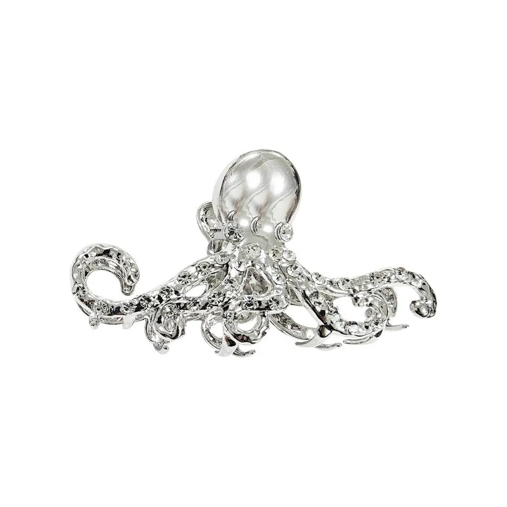 

Vintage Ocean Series Women Hair Claw Zinc Alloy Shell Shark Clip Octopus Rhinestone Hair Crab Clip Ladies