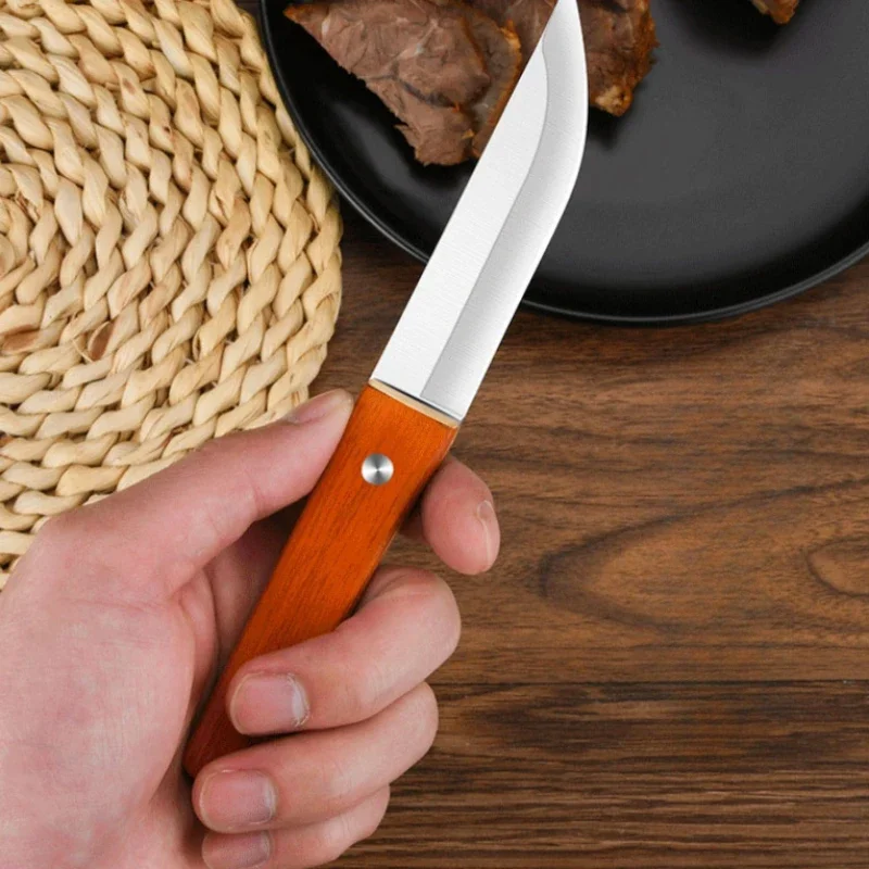 Mongolian small knife, household sharp shaving bone knife, thickened stainless steel meat cutting knife TB9195