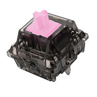 DUROCK Linear Switches L3 65g Creamy Pink Switches Lavender Linear Switches Alternative Pre-Lubed Mechanical Keyboard Switches