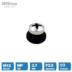 Witrue-lente de cámara CCTV de 3,7 MM, montaje M12 x 0,5, 1/3 pulgadas, F2.0, 90 grados, para cámaras de Seguridad de vigilancia